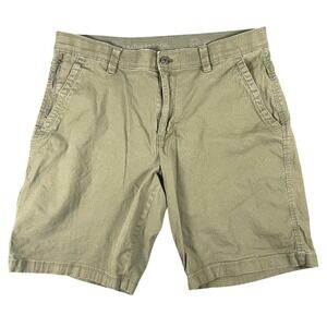 Weatherproof‎ Cargo Shorts Mens Size 34 Soft Olive Green Casual Utility Tough